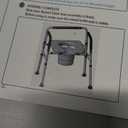 3 in 1 Commode Chair for Toilet with Arms, 500 lbs Bedside Commode Chair for Toilet with Bucket 4.4Qt, Width Adjustable Bedside Commode for Seniors, 21”-25“ Extra Large Width