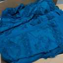 Bedsure Tufted Boho Comforter Set Queen Size - Teal Boho Bed Set, GentleSoft 3 Pieces Farmhouse-Style Embroidery Bedding, Gifts for Woman, Soft Jacquard Queen Comforter for All Seasons