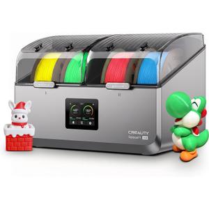 Creality Filament Dryer, Space Pi X4 Filament Storage Box for 4 Spools, Dual Independent Heating Chambers, 85℃ Max Temperature, Compatible with 1.75mm 2.85mm PLA PETG ABS TPU PC PA PAHT