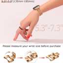 Minyee Compatible with Apple Watch Band 38/40/41/42mm Women, Pretty Strap Double Chain Twisted Designer Pink Dainty Adjustable Metal link Bracelet for iWatch Series 11 10 9 Ultra SE 8 7 6 5 4 3 2 1
