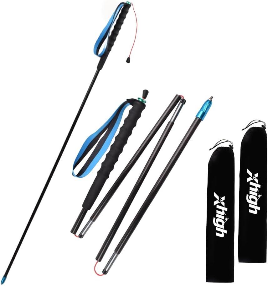 Ultralight Carbon Fiber Trekking Poles 2-Pack,Z-Pole Design Trail Running,Foldable Pair Fixed Length, Ultra Lightweight High-Density Carbon for Hiking, Running & Walking - Quick Lock System