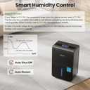Gasbye 4500 Sq.Ft. 2026 Energy Star Dehumidifier for Basement & Large Rooms with Drain Hose, Max 115 Pints/Day | 45dB Quiet Compressor | 1.7 Gal Water Tank | Auto Shut-Off & Restart, Black