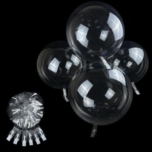Clear Bubble Balloons, Large 24 Inch 20Packs Self Sealing Stretched Latex Free Plastic Crystal Clear orbz bobo Balloons