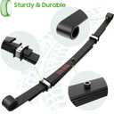 10L0L Golf Cart Heavy Duty Rear 4-Leaf Spring Kit with Bushings & Sleeves for Club Car DS Golf Cart Accessories