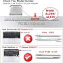 iCasso Compatible with MacBook Air 13 inch Case (Release 2010-2017 Older Version), Hard Shell Plastic Protective Case & Keyboard Cover Only for MacBook Air 13 Model A1369/A1466, Colorful Fluid