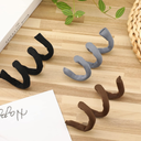 Hoteam 3 Pieces Spiral Lock Hair Tie Dreadlocks Iron Wire Embedded Hair Ties Bulk Ties for Women & Men Spiral Lock Hairs Tie Bendable Holders for Curly Thick Style Hairs Valentine(Black, Gray, Brown)