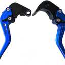 RIDE IT FOREVER Shorty Brake Clutch Levers for GSXR 600 GSXR 750 2006-2024,GSXR 1000 2005-2006-Blue