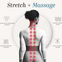 Halo Spine Stretcher for Back Pain Relief, Full Back Decompression, Upper and Lower Back Stretcher, Spine Alignment, and Deep Tissue Acupressure Therapy with 24 Massage Balls