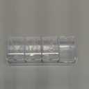 Clear Seasoning Box, 4 Pieces Seasoning Rack Spice Pots, Storage Container Condiment Jars Acrylic Seasoning Box with Covers and Spoons for Spice, Sugar, Salt, Sugar, Cardamon, Cinnamon