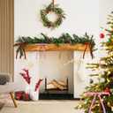 Pink Velvet Christmas Ornaments,24 Pcs Red Velvet Rustic Bows for Christmas Tree,Suitable for Wreaths Fireplaces Door Decorations Gift Wrapping and Holiday Party Decorations5 * 7inch