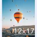 12x17 Picture Frame White for Wall Hanging, Wall Mounting Horizontally or Vertically, 12 x 17 Wall Gallery Poster Photo Frame with Durable Shatter Resistant Plexiglass,White