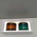 Skandinavisk FIRE & Light Giftset of 2 Scented Candles. NORDLYS 'Northern Light' and TAKKA 'Fireplace'. Vegan Formula. 2 x 3.17 oz. Gift Set
