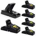 6 Pack Mouse Traps Indoor for Home,Mice Traps for House,Reusable Mouse Trap That Work,Small Mice Catchers for Home Indoor, Quick Set Mousetraps Effective