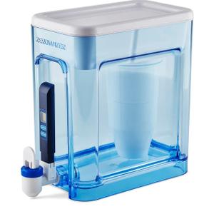 ZeroWater 22-Cup 5-Stage Water Filter Dispenser with Instant Read Out - 0 TDS for Improved Tap Water Taste - IAPMO Certified to Reduce Lead, Chromium, and PFOA/PFOS