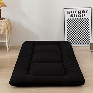 MAXYOYO Cot Japanese Floor Futon Mattress, Single Size Tatami Mat Sleeping Pad Foldable Roll Up Boys Girls Narrow Mattress Kids Lounger Pillow Bed