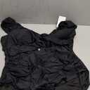 B2prity Women's One Piece Swimsuit Ruffle Cutout Bathing Suits Slimming Tummy Control V Neck Wrap Swimwear. 8W, Black