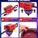 X Stadium Starter Kit - with 12 X Tops, 3 Launchers & Arena for Battle, Ultimate Competitive Spin Top Battle Set, Gift for Kids, Boys, Girls Ages 6+