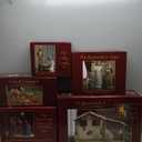 Deluxe Edition 16 Piece 10 Inch Christmas Nativity Set with Real Frankincense Gold and Myrrh.