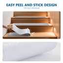 KOOTETA Stair Treads for Wooden Steps Indoor, 15 Pack 8" X 30" Non Slip Carpet Stair Treads with Reusable Adhesive for Kids Elders and Dogs, Surface Polyester TPR Backing Stair Rugs, Grey