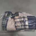 Madison Park Patchwork Farmhouse Green/Navy Queen Quilt Set, 3pc, Full/Queen