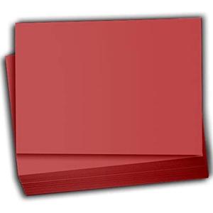 Hamilco Colored Scrapbook Cardstock Paper 5x7 Card Stock Paper 65 lb Cover 100 Pack (Crimson Red)