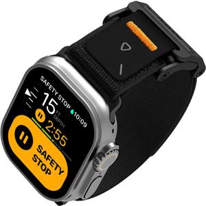 Aulumu A11 Mag Buckle Slim Band Designed for Apple Watch Band | for Apple Watch Ultra 2/Apple Watch Ultra 49mm, Series 10/9/8/SE2/7/6/SE/5/4 46mm/45mm/44mm | Stainless Steel Magnetic Clasp Band (Cool Black)