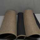 Kitchen mats for Floor Water and Oil Absorbent Runner Rugs for Kitchen, Kitchen Mat in Front of Sink,Non-Slip Kitchen Rugs,Durable Imitation Linen Kitchen Rug Brown 17x30+17x47