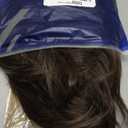 SEVENCOLORS Short Wigs for Women Dark Brown Pixie Wigs with Grey Highlights Straight Layered Synthetic Hair Wigs with Bangs