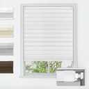 LazBlinds No Drill Cordless Cellular Shades, 35" W x 64" H, White