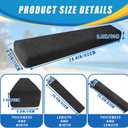 2 Pack Carpeted Marine Boat Trailer Bunks, Boat or ski Trailer Black Bunk Boards for Trailer Boats
