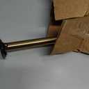 Moen Brushed Gold 54 to 72-Inch Adjustable Single Curved Shower Rod, Wall Mounted Permanent Curtain Bar for Bathroom, CSR2160BG