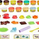 Play-Doh Holiday Advent Calendar for Kids, 24 Day Countdown, Multiple Surprise Gifts Behind Each Door, Arts & Crafts, Ages 3+