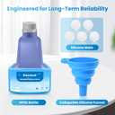 Bisenkud Refillable Bottle for Swiffer Wet Jet Mop - 500ml /17 FL OZ - Leak-Proof HDPE Solution Bottle, EmptyNot for Power mop