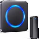 Door Chime, Satisure Wireless Door Sensor Chime When Door Opens, Door Alarms for Kids Safety/Business/Home/Hearing Impaired with 700Ft Range 58 Chimes 5 Volume Levels (Black)