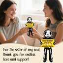 Birthday Gift for Soul Sister Skeleton Crochet Friendship Present, Best Friend BFF Keepsake for Women Girls, Unique Appreciation Gift for Special Occasion, Farewell or Friendship Memory