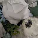 Ling's moment Wedding Artificial Flowers Package, Bridal Bouquet, Bridesmaid Bouquets, Boutonniere for Men, Rose Petals