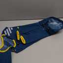 Dog Raincoat, Waterproof Dog Rain Jacket with Hood, Rain Coat with Leash Hole, Reflective Strap for Small Medium Dogs, Lightweight Puppy Clothes(Blue,M) 