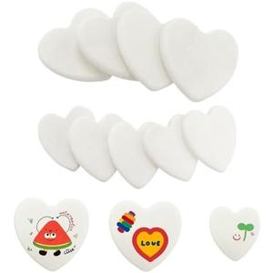 Lifetop 12PCS White Heart Shaped Rocks for Painting, Medium & Small Heart Rocks to Paint, 2.0/2.4in Flat Painting Stones,Smooth Kindness Rocks for Crafts, DIY,Garden Decoration,Holidays