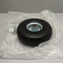 AR-PRO (2 Pack) 4.10/3.50-4 Tire and Wheel, Replacement Pneumatic Tires 10-Inch Wheel with 5/8" Bearings and 2.2" Offset Hub, Compatible with Hand Truck, Wheelbarrow, Wagon, Gorilla Carts (Silver)