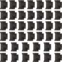 Niubid 4 Pack 3/4 inches Tees Malleable Cast Iron Pipe, Industrial Pipe for Threaded Black Pipes and Fittings, DIY Steampunk Industrial Vintage Style.