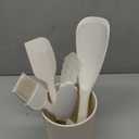 Silicone Cooking Utensils Set - 600F Heat Resistant, Nonstick Kitchen Utensil Set with Spatulas, Spoons, Whisk, Tongs, BPA Free, Dishwasher Safe, Cream White