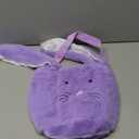 Plush Easter Bunny Basket, Monogrammed Bunny Easter Buckets with Long Plush Ear, Egg Hunting Easter Gift Bags Easter Tote Bags for Easter Decorations Candy Gifts