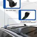 Silent Journey Roof Racks & Side Rails for Honda HR-V Vezel 2016-2022, All Black 165LBS, Set of 4, 2X Cross Bars, 2X Roof Rails