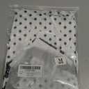 Women Y2k Vintage Polka Dot Mesh Spaghetti Strap Crop Tank Tops Bow Tie Lace Patchwork V Neck Lingerie Cami Top (Large, Black)