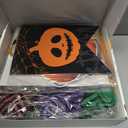 3D Black Bat Wall & Window Stickers 60PCS (4 Sizes) with Banner & Pumpkin Faces, Halloween Decoration Kit, Reusable DIY Party Decor for Home, School, Office