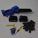 Mini Chainsaw 8-inch, Portable Electric Chainsaw Cordless, Handheld Power Chain Saw with 2 Batteries, Garden Tools for Tree Trimming Wood Cutting, Gifts for Dad, Husband, Men, Women