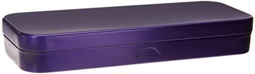FlossFish Single Mini Pencil Box, Purple. Use as Pencil, Makeup, Jewelry, Gift, Candy, Favor or Birthday Gift Box.