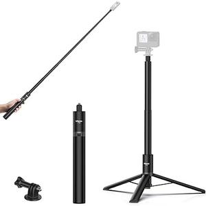 ULANZI TT52 59in Invisible Selfie Stick Tripod, Extendable Pole Selfie Stick Handle Grip Compatible with DJI OSMO 360/OSMO Pocket 3/Insta 360 x5 x4 x3 Xtra w Adapter for G-O P-RO Hero 13 12 11 10 9 8