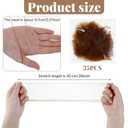 35 Pcs Invisible Hair Net for Buns, 20 Inch Strong Nylon Elastic Mesh Wig Nets Hairnet Hairs Accessories for Women Men Ballet, Food Service Workers, Kitchen Daily Styling (Brown)