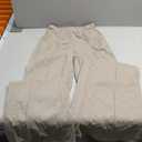 OQQ Women Wide Leg Pants High Waist Casual Pants Fall Clothes Outfits (Small, Grey Brown)